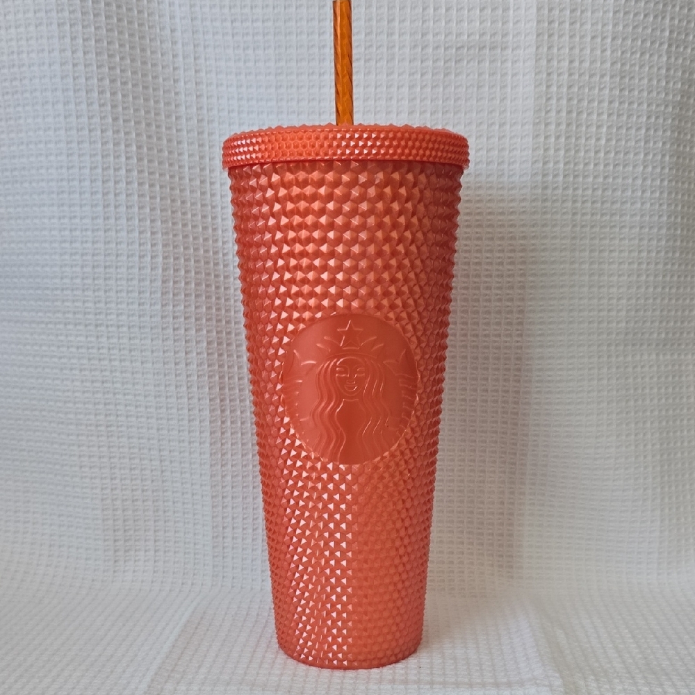 Starbucks Orange Textured Drinkware Tumbler